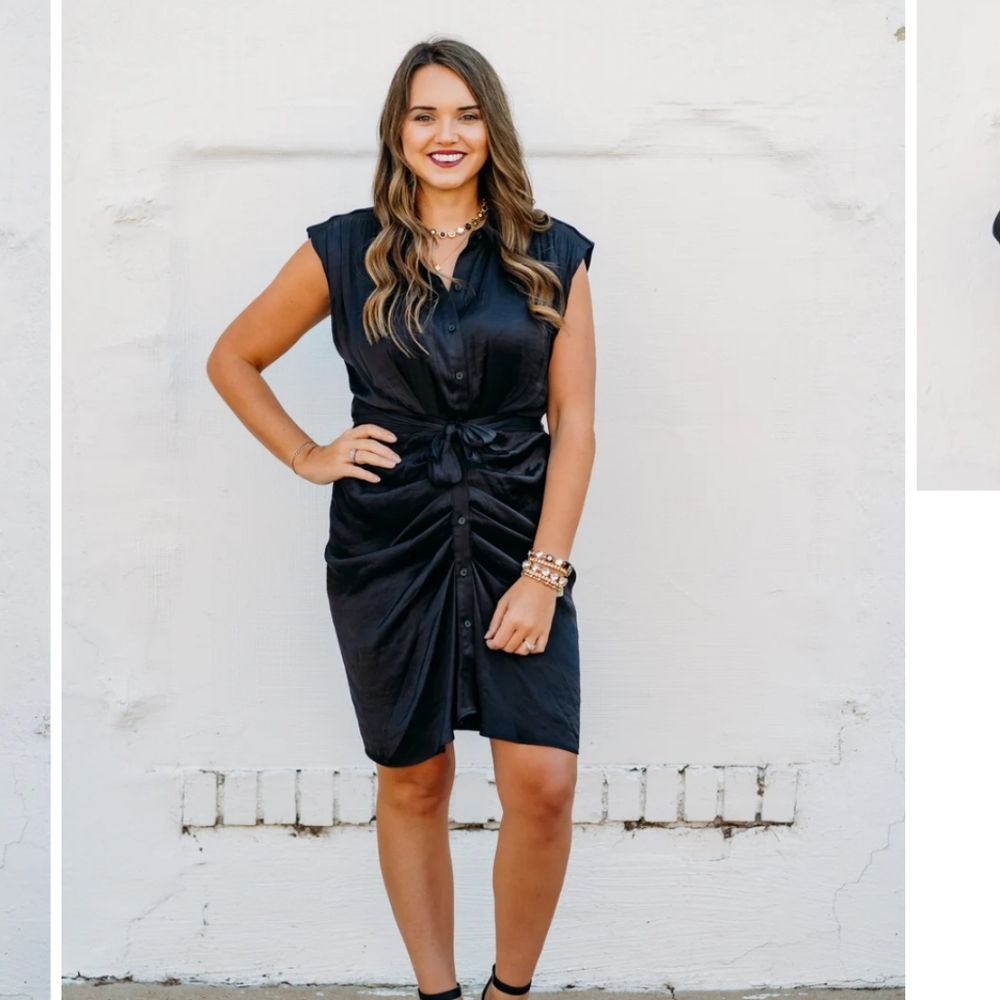 Toria Black Mini Dress Steve Madden NWT
